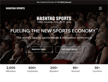 Tablet Screenshot of hashtagsports.com